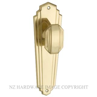 TRADCO 1070 PB DECO KNOB LATCH SB POLISHED BRASS