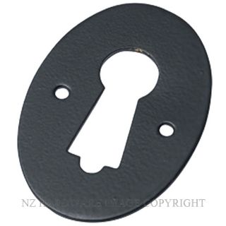 TRADCO 1188 MB PRESSED ESCUTCHEON SB MATT BLACK