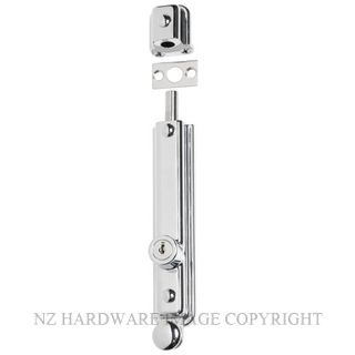 TRADCO 1337 CP SURFACE BOLT KEY OPERATED 150X32MM CHROME PLATE