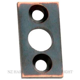 TRADCO 1384 AC PLATE KEEPER 7.5MM BOLT ANTIQUE COPPER