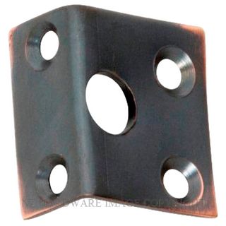 TRADCO 1385 AC RIGHT ANGLE KEEPER 7.5MM BOLT ANTIQUE COPPER