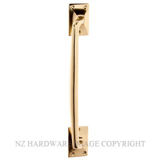 TRADCO 1454 PB PULL HANDLE 305MM POLISHED BRASS