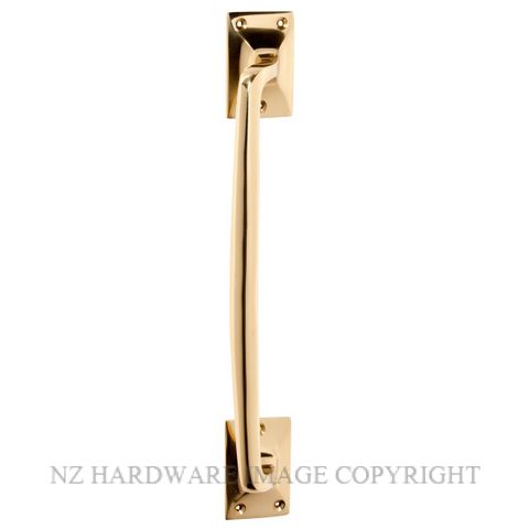 TRADCO 1454 PB PULL HANDLE 305MM POLISHED BRASS