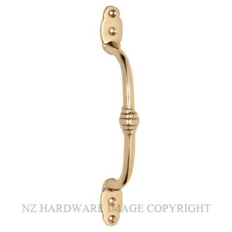 TRADCO 1460 PB OFFSET HANDLE 180MM POLISHED BRASS