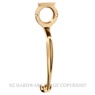 TRADCO 1484 PB PULL HANDLE CYLINDER HOLE 185MM POLISHED BRASS