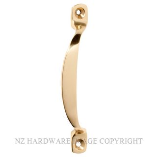 TRADCO 1485 - 1486 OFFSET PULL HANDLE POLISHED BRASS