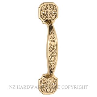 TRADCO 1497 PB DOOR PULL HANDLE 170 X 32MM POLISHED BRASS