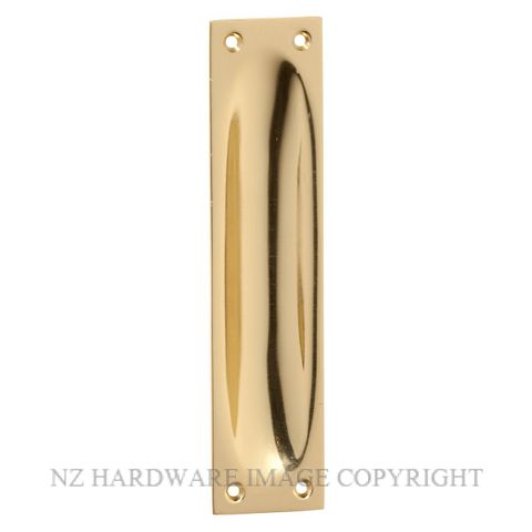 TRADCO 1569 PB FLUSH PULL 140 X 32MM POLISHED BRASS