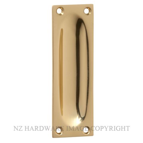 TRADCO 1568 PB FLUSH PULL 88 X 28MM POLISHED BRASS