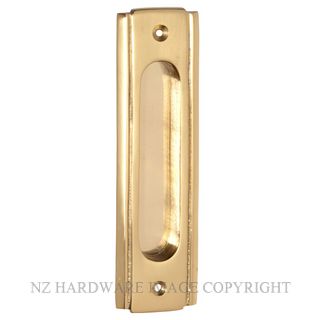 TRADCO 1575 PB SLIDING DOOR PULL 150 X 43MM POLISHED BRASS