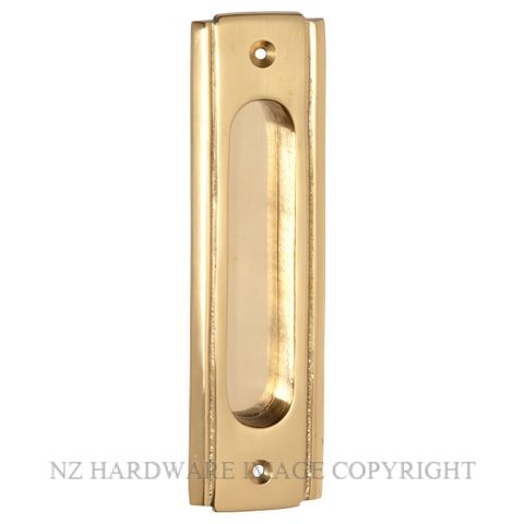 TRADCO 1575 PB SLIDING DOOR PULL 150 X 43MM POLISHED BRASS