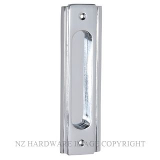 TRADCO 1574 CP SLIDING DOOR PULL 150 X 43MM CHROME PLATE