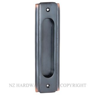 TRADCO 1576 AC SLIDING DOOR PULL 150 X 43MM ANTIQUE COPPER