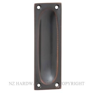 TRADCO 1578 AC FLUSH PULL 88 X 28MM ANTIQUE COPPER