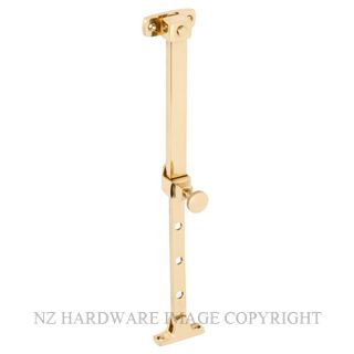 TRADCO 1700 PB TELESCOPIC STAY 200-295MM POLISHED BRASS