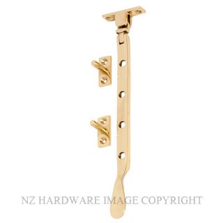 TRADCO 1709 PB FANLIGHT STAY 200MM POLISHED BRASS