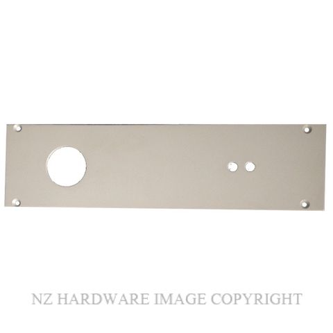 BRITON 2800A ALUM FIX SILVER COVER PLATE 94MMX350 SILVER GREY