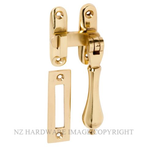 TRADCO 1731 PB CASEMENT FASTENER LONG THROW POLISHED BRASS