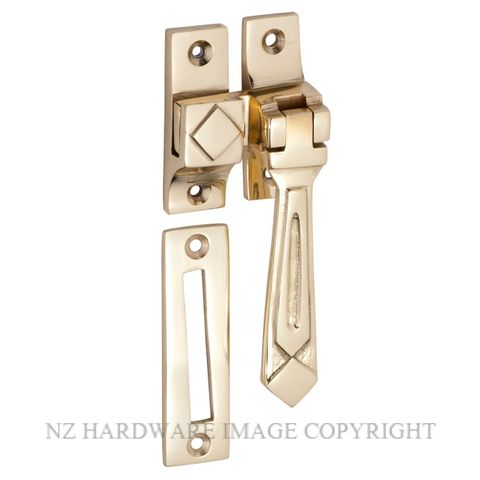 TRADCO 1738 PB CASEMENT FASTENER DECO POLISHED BRASS