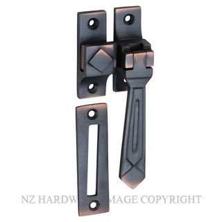 TRADCO 1748 AC CASEMENT FASTENER DECO ANTIQUE COPPER