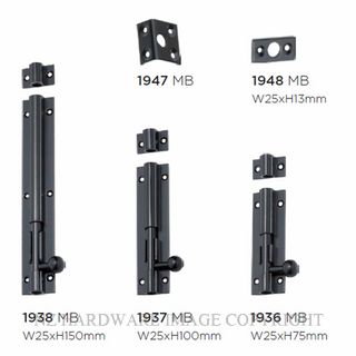 TRADCO 1936 - 1938 BARREL BOLTS MATT BLACK