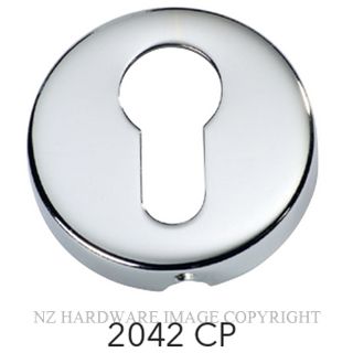 TRADCO 2042 CP EURO CYLINDER ESCUTCHEON SB CHROME PLATE