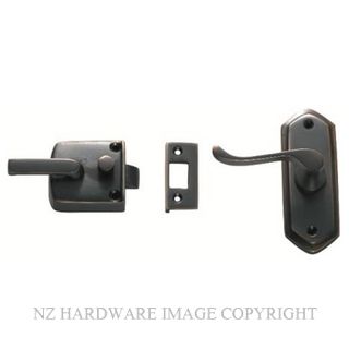 TRADCO 2062 AC SCREEN DOOR LATCH L/H EXTERNAL ANTIQUE COPPER