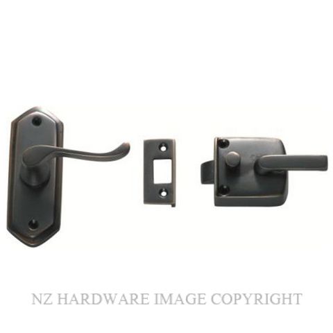 TRADCO 2061 AC SCREEN DOOR LATCH R/H EXTERNAL ANTIQUE COPPER