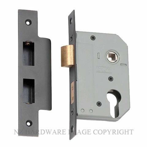 TRADCO 2160 - 2161 EURO LOCKSET ANTIQUE COPPER