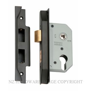 TRADCO 2164 - 2165 REBATED EURO LOCKSET ANTIQUE COPPER