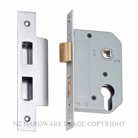 TRADCO 2176 - 2177 EURO LOCKSET SATIN CHROME