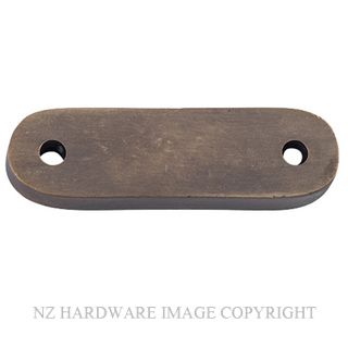 TRADCO 2309 AB ADAPTOR PLATE TEARDROP FASTENER ANTIQUE BRASS
