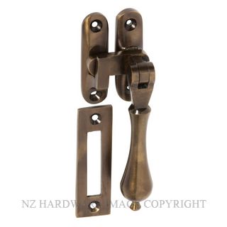 TRADCO 2310 AB CASEMENT FASTENER TEARDROP ANTIQUE BRASS