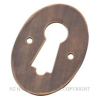 TRADCO 2209 AB DOOR ESCUTCHEON ANTIQUE BRASS