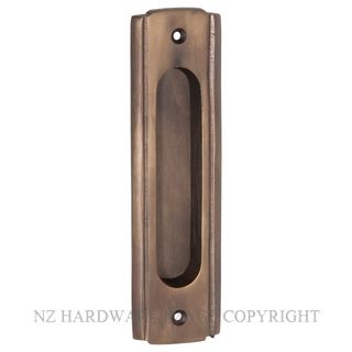 TRADCO 2349 AB SLIDING DOOR PULL 150 X 43MM ANTIQUE BRASS