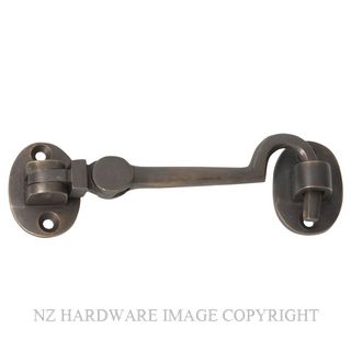 TRADCO 2355 AB CABIN HOOK 100MM ANTIQUE BRASS