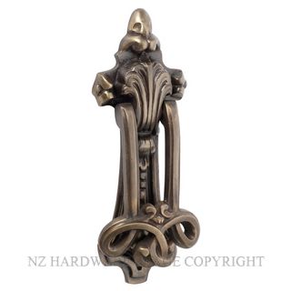 TRADCO 2360 AB DOOR KNOCKER ANTIQUE BRASS