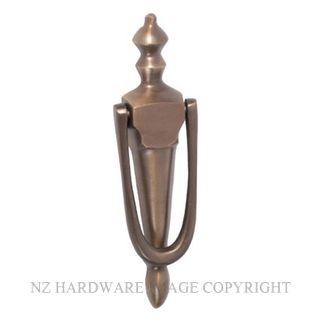 TRADCO 2361 AB DOOR KNOCKER ANTIQUE BRASS