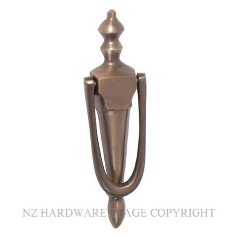 TRADCO 2361 AB DOOR KNOCKER ANTIQUE BRASS