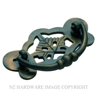 TRADCO 3205 AB CABINET HANDLE 88 X 45MM ANTIQUE BRASS