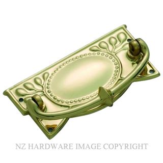 TRADCO 3321 - 3322 CABINET DROP HANDLES POLISHED BRASS