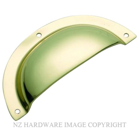 TRADCO 3551 PB DRAWER PULL PLAIN SB POLISHED BRASS