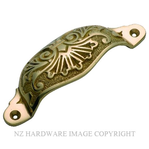 TRADCO 3552 PB DRAWER PULL 110 X 35MM POLISHED BRASS