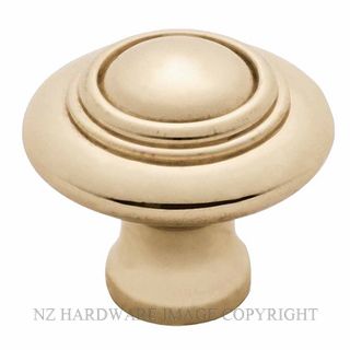 TRADCO 3662 - 3677 CUPBOARD KNOBS POLISHED BRASS