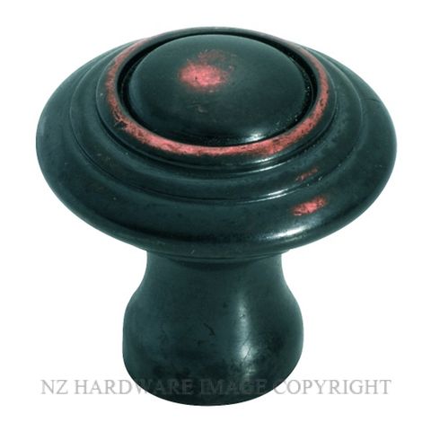 TRADCO 3678 - 3686 CUPBOARD KNOBS ANTIQUE COPPER