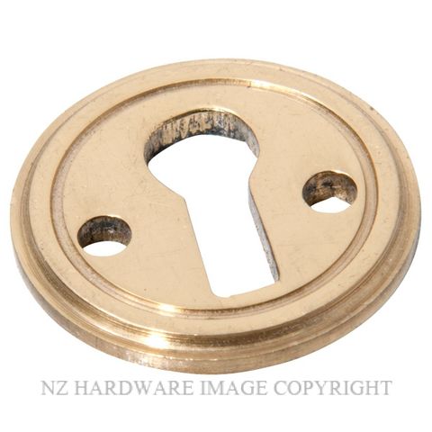 TRADCO 3818 PB ROUND ESCUTCHEON 23MM POLISHED BRASS