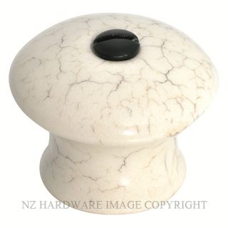 TRADCO 3739 PORCELAIN KNOB CRAZED 38MM IVORY