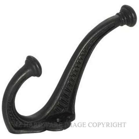 TRADCO 3940 AF HAT & COAT HOOK MATT BLACK