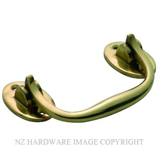 TRADCO 3851 PB TRUNK HANDLE 120MM POLISHED BRASS