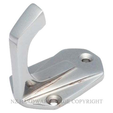 TRADCO 4027 CP DECO ROBE HOOK CHROME PLATE